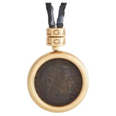 Bvlgari 18 Karat Gelbgold Monete Nicomedia-Licinius Augusto Münze Halskette
