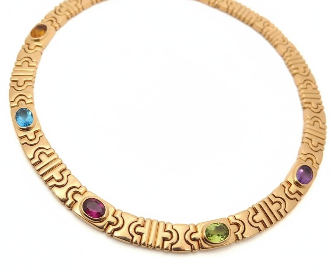 De las mujeres Bvlgari Collar Oro Amarillo 18K Multi-Gemstone en venta