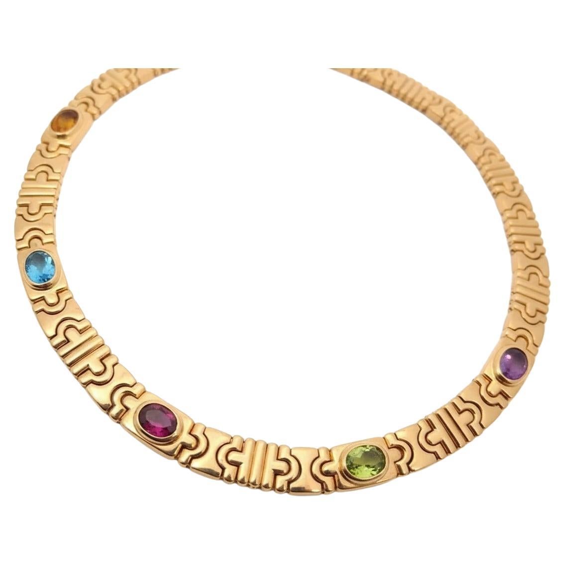 Bvlgari Collar Oro Amarillo 18K Multi-Gemstone en venta