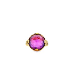 Bvlgari 18k Gelbgold Parentesi Amethyst und Diamant Ring