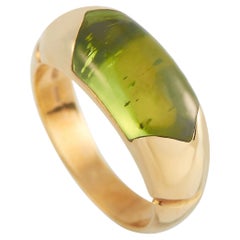Bvlgari 18K Yellow Gold Peridot Ring