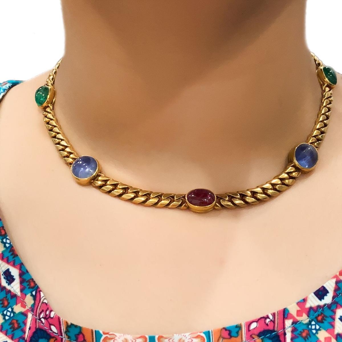bulgari cabochon necklace