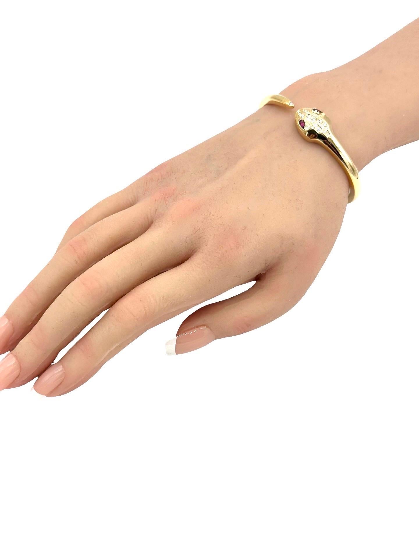 Bracciale Serpenti Petite Diamond Snake in oro giallo 18 carati Bvlgari in vendita 4
