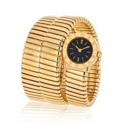 Bvlgari 18K Yellow Gold Serpenti Vintage BB19 1 T Watch