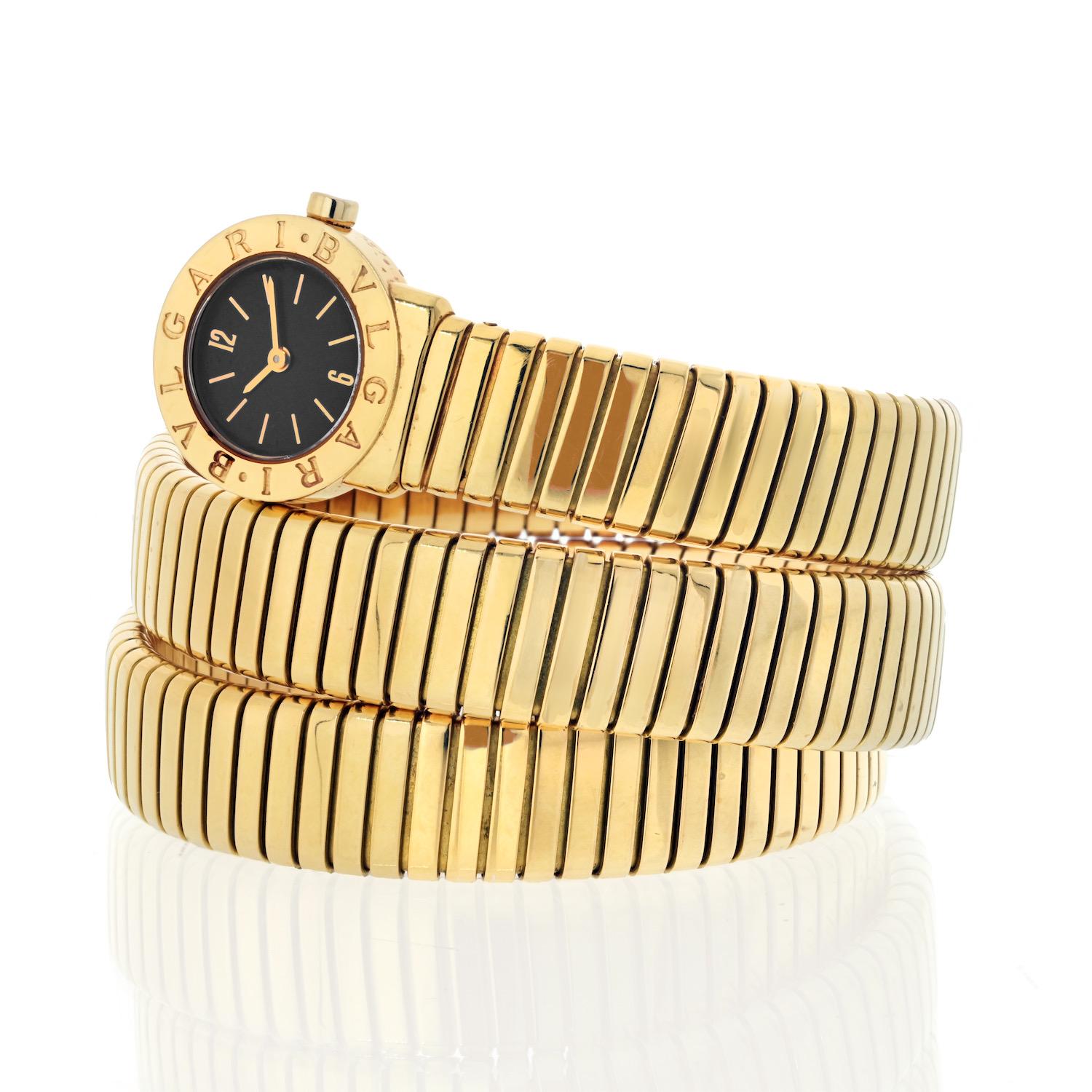 Women's Bvlgari 18K Yellow Gold Serpenti Vintage BB19 1 T Watch