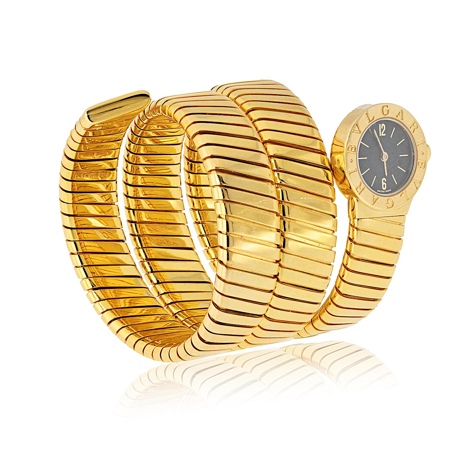 Reloj Bvlgari Serpenti Vintage BB19 1 T de oro amarillo de 18 quilates en venta 3