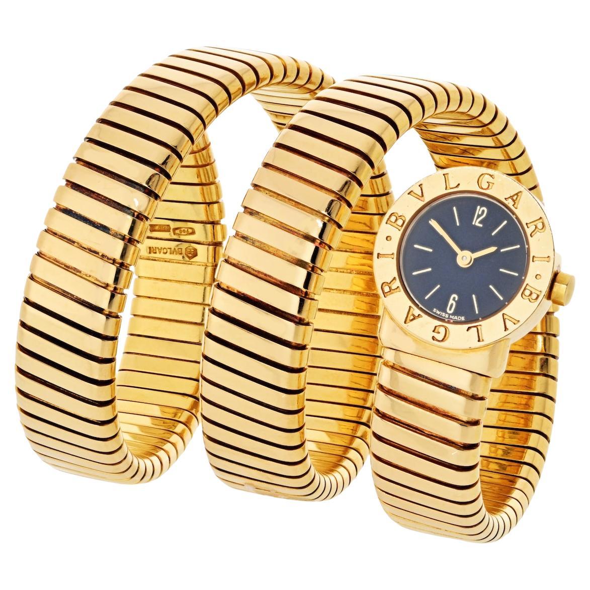 Bvlgari Montre Serpenti vintage BB19 1 T en or jaune 18 carats