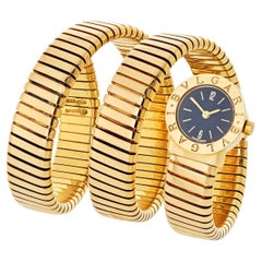 Bvlgari 18K Yellow Gold Serpenti Vintage BB19 1 T Watch