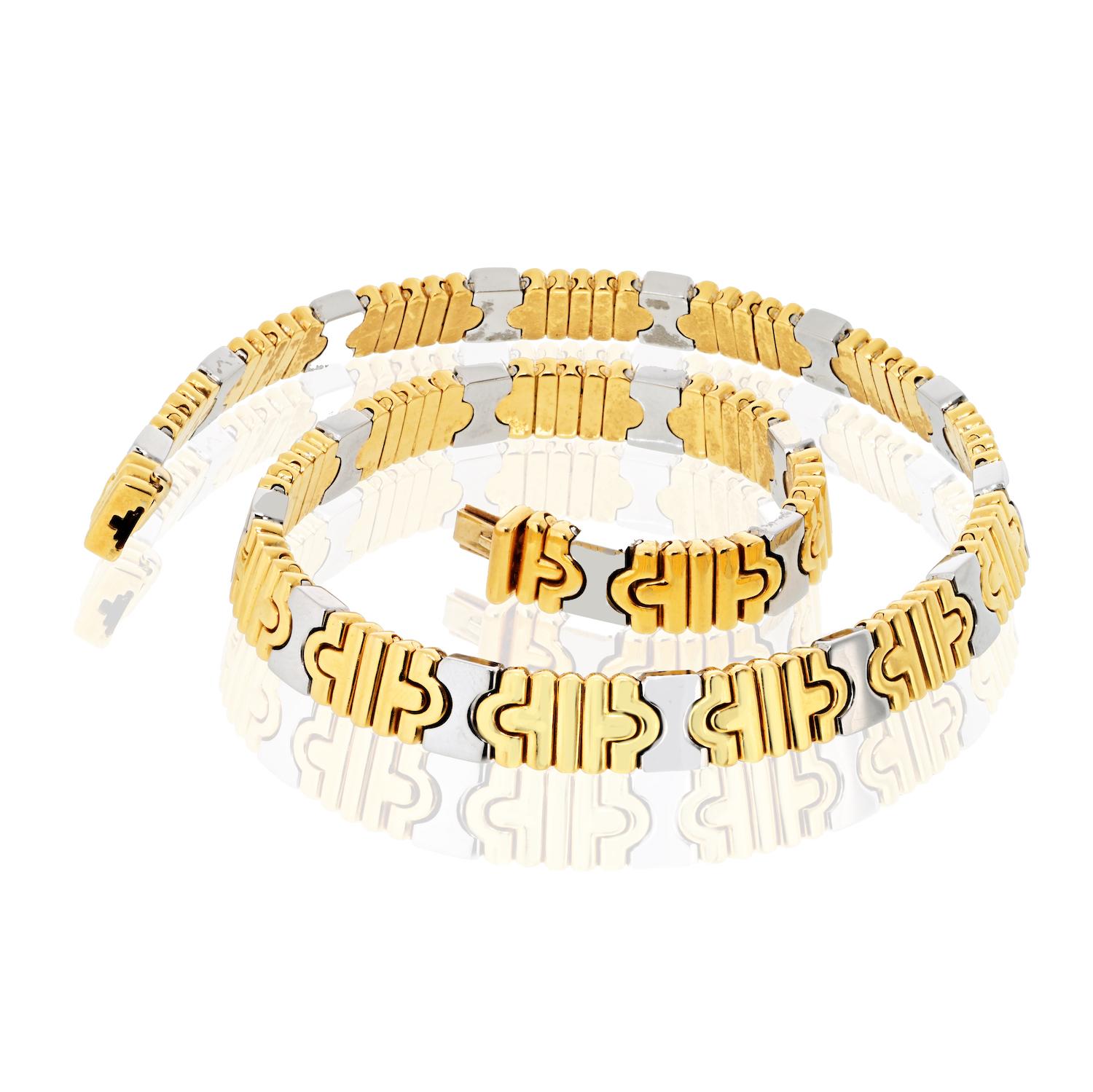 Women's Bvlgari 18K Yellow Gold & Silver Parentisi Collar Necklace