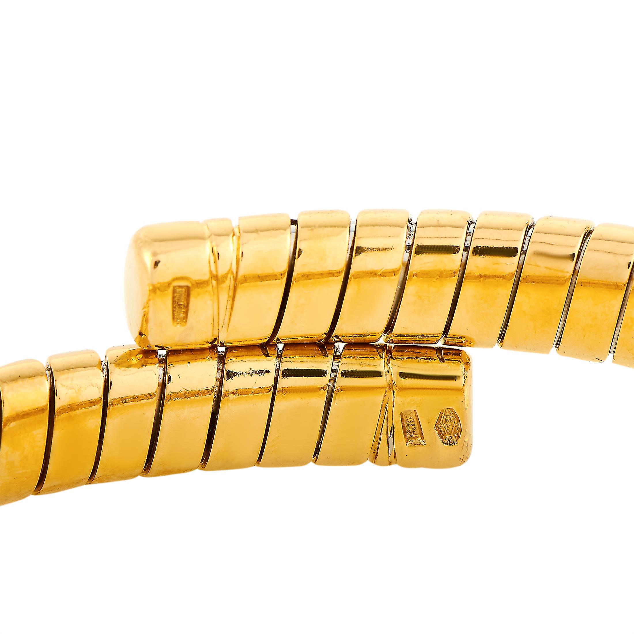Women's Bvlgari 18 Karat Yellow Gold Tubogas Bracelet