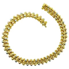 Bvlgari 18K Yellow, Pink and White Gold Vintage Necklace