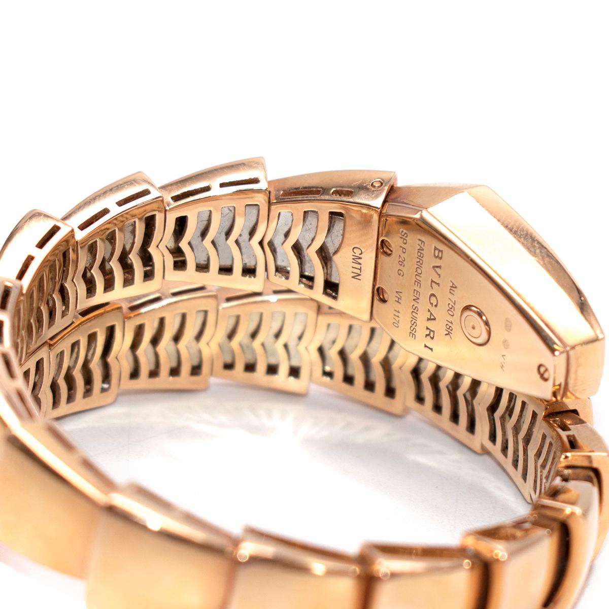 rose gold serpenti watch