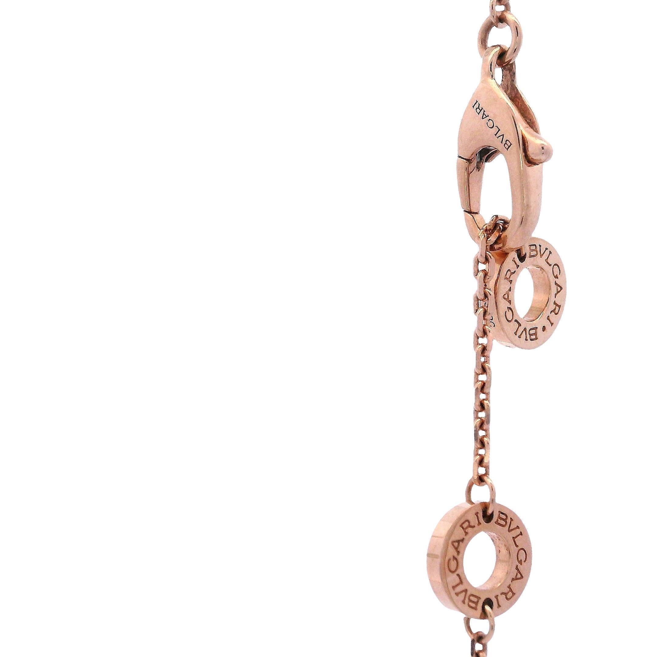 BVLGARI 18kt yellow Gold Divas Dream Necklace with Diamond and Mother of Pearl en venta 2