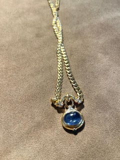 Bvlgari 1980s Unheated Sapphire and Gold Necklace