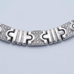 Bvlgari 2 Carat Diamond Parentesi 18k White Gold Necklace