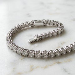 Bvlgari 4.60 Carat 18K White Gold Diamond Tennis Bracelet