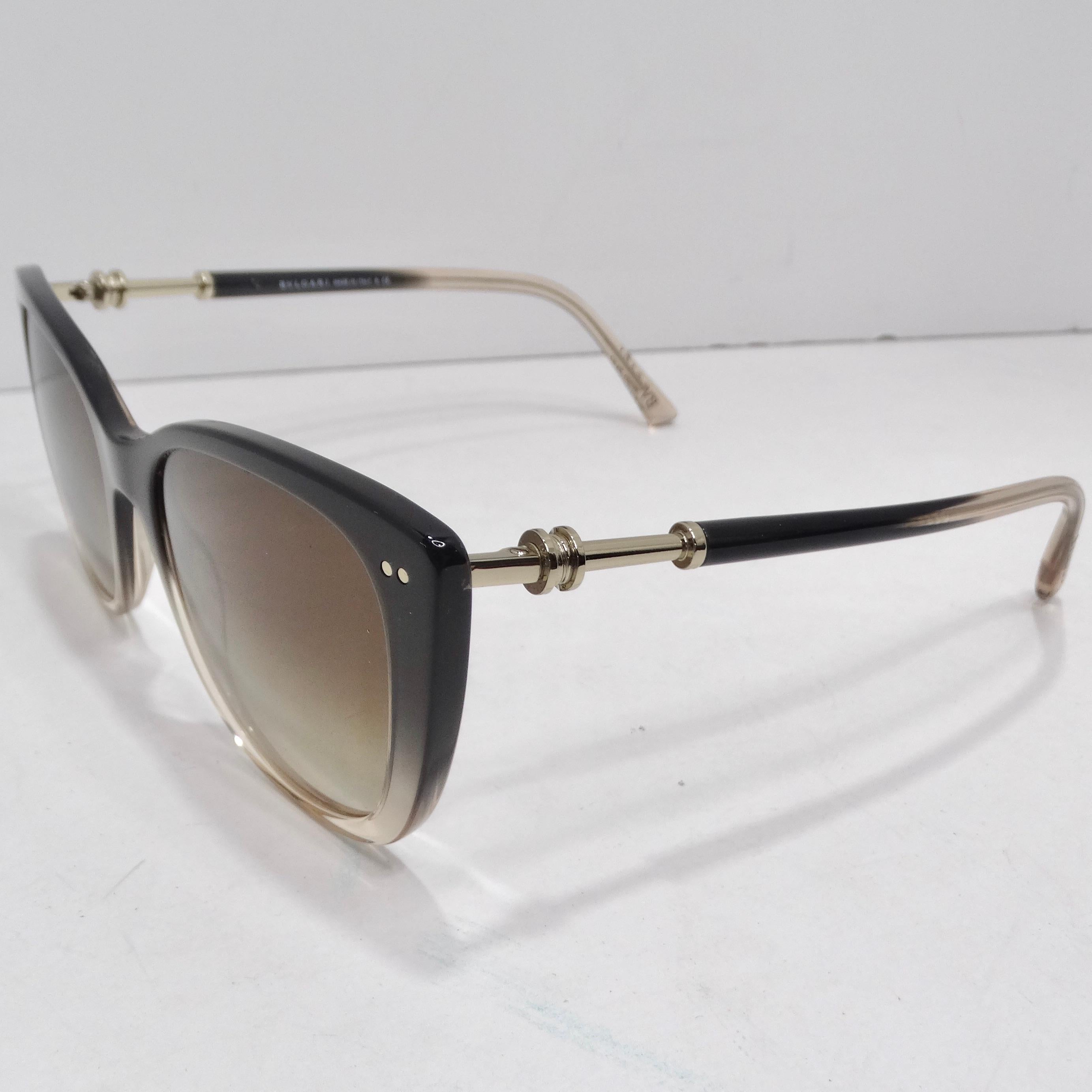 Bvlgari 8220F Sunglasses Black Brown Gradient For Sale 2