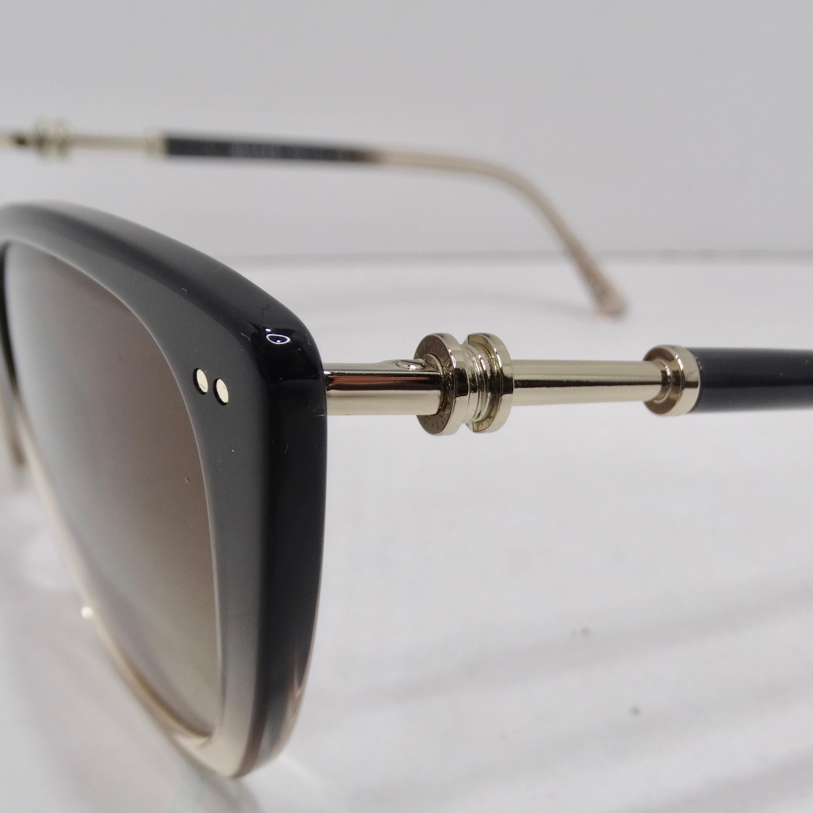 Bvlgari 8220F Sunglasses Black Brown Gradient For Sale 3