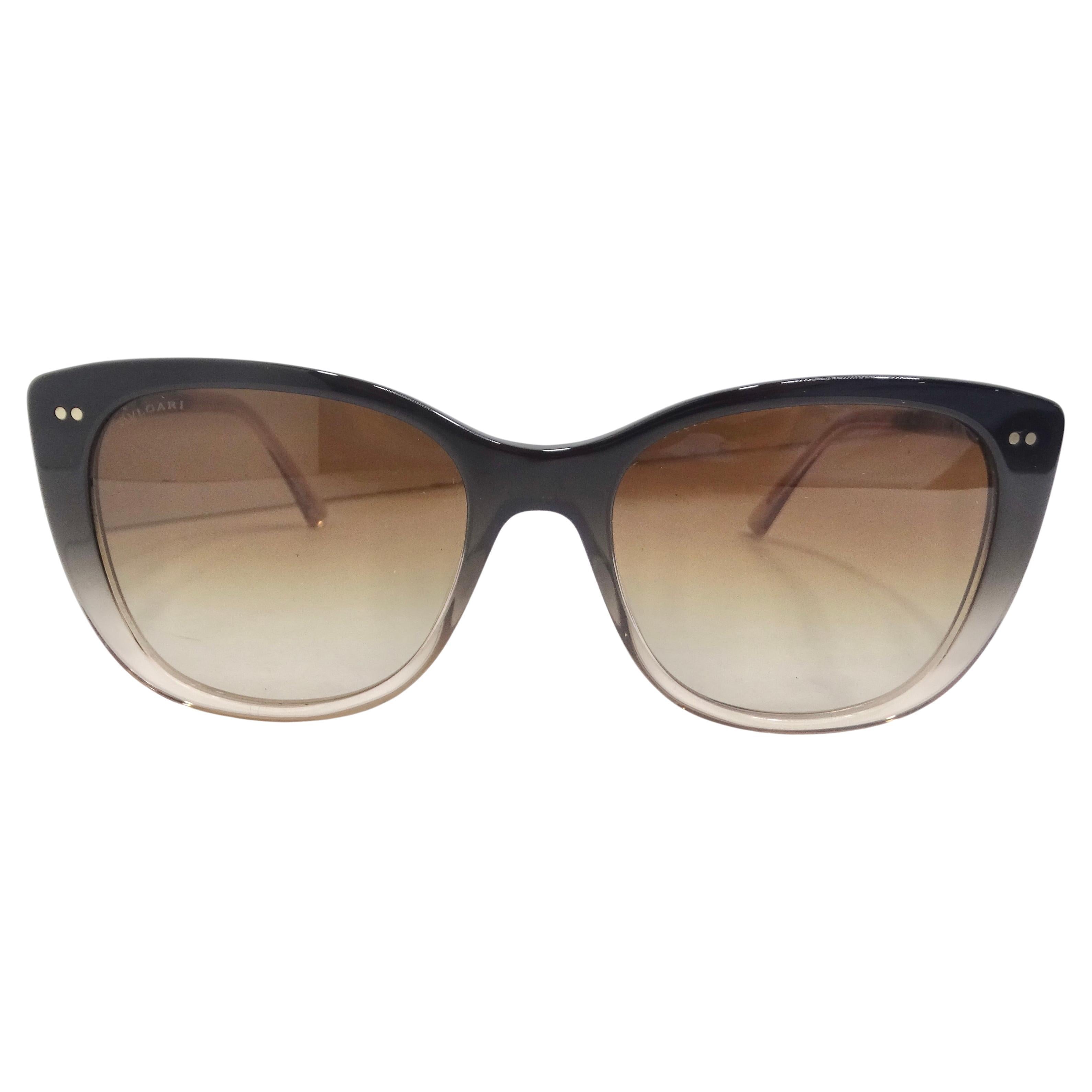 Bvlgari 8220F Sunglasses Black Brown Gradient For Sale