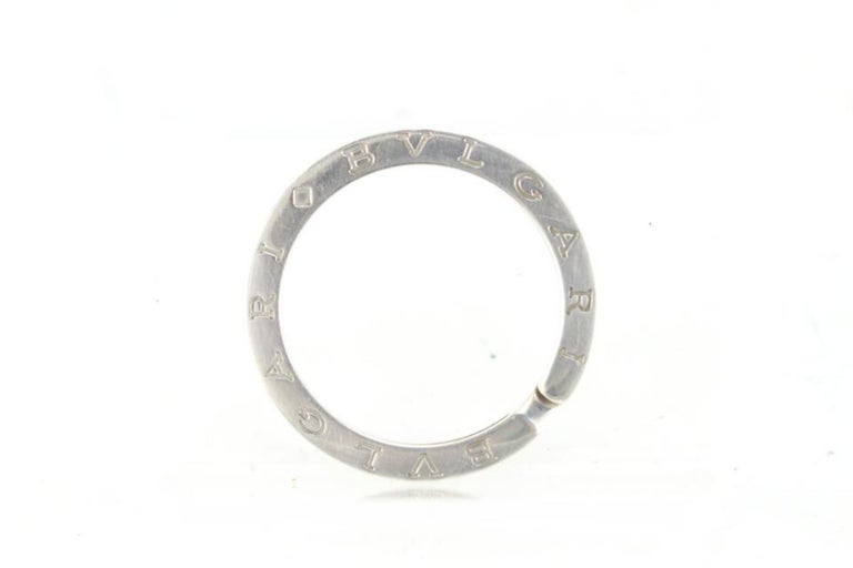 BVLGARI 925 Silver Key Ring Pendant Head Top Key Holder 4BV99a For Sale ...