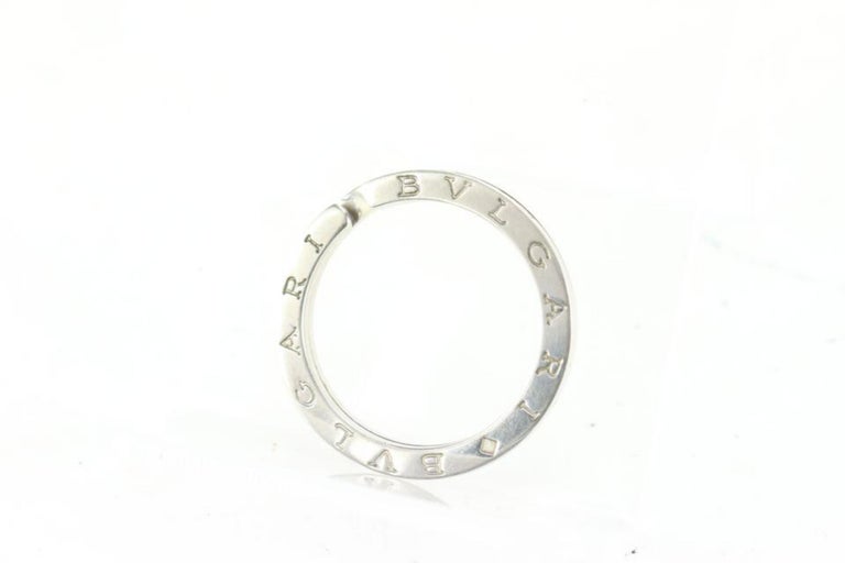 BVLGARI 925 Silver Key Ring Pendant Head Top Key Holder 4BV99a For Sale ...