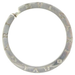 BVLGARI 925 Silver Key Ring Pendant Head Top  Key Holder 4BV99a