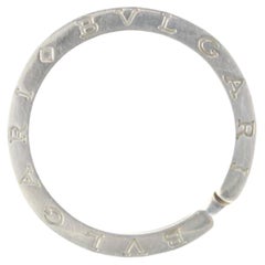 BVLGARI 925 Silver Key Ring Pendentif Tête de Serrure  Porte-clés 78bvl52s