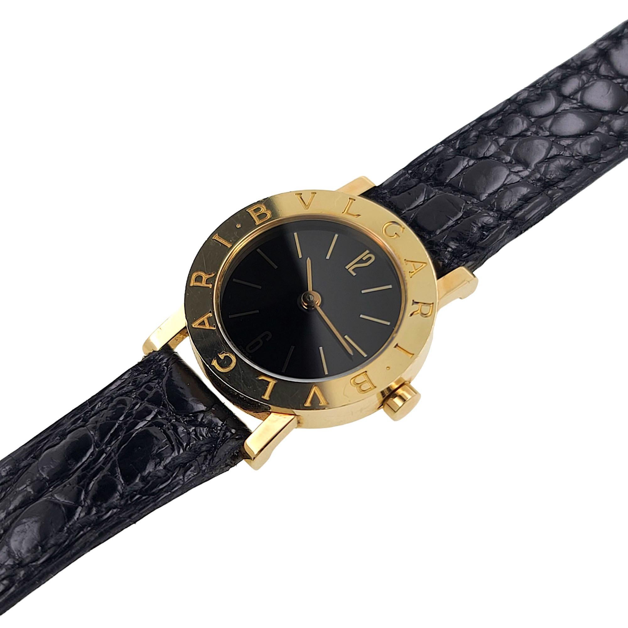 Women's BVLGARI A5006 18k Yellow Gold Gerald Genta Design Roman Coin Monete BB23GL
