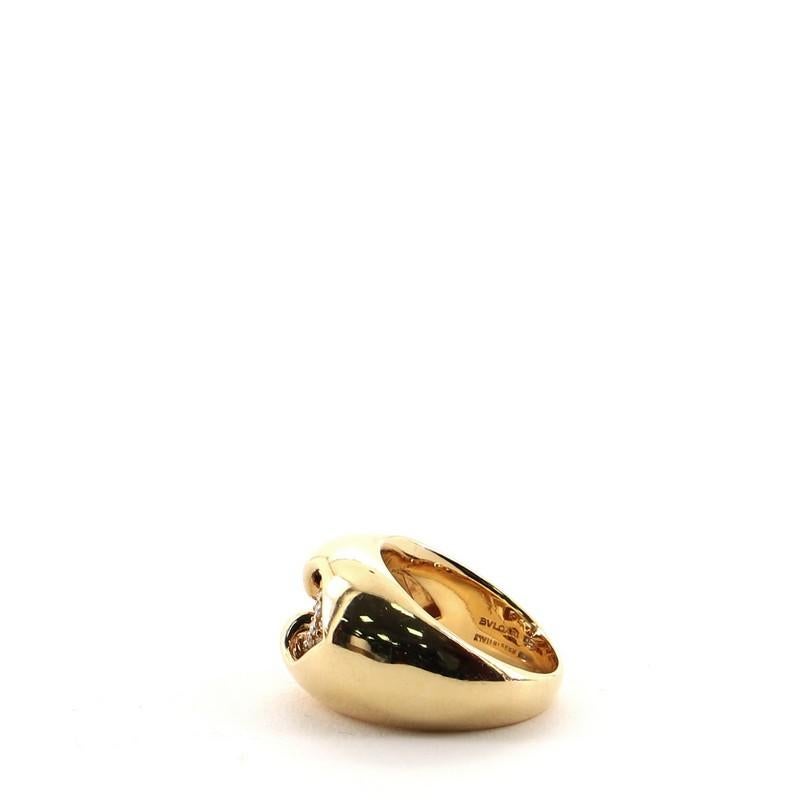 Bvlgari Abbraccio Ring 18 Karat Yellow Gold with Diamonds 1