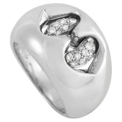 Bvlgari Abraccio 18K White Gold Diamond Ring