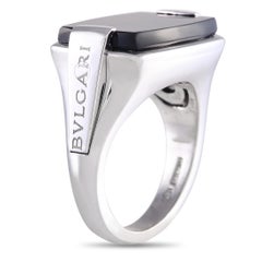 Bvlgari Allegra 18k White Gold Black Onyx Ring