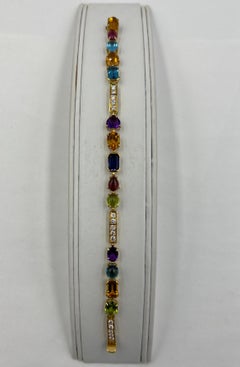 Bvlgari Allegra Colored Stone Diamond Yellow Gold Bracelet