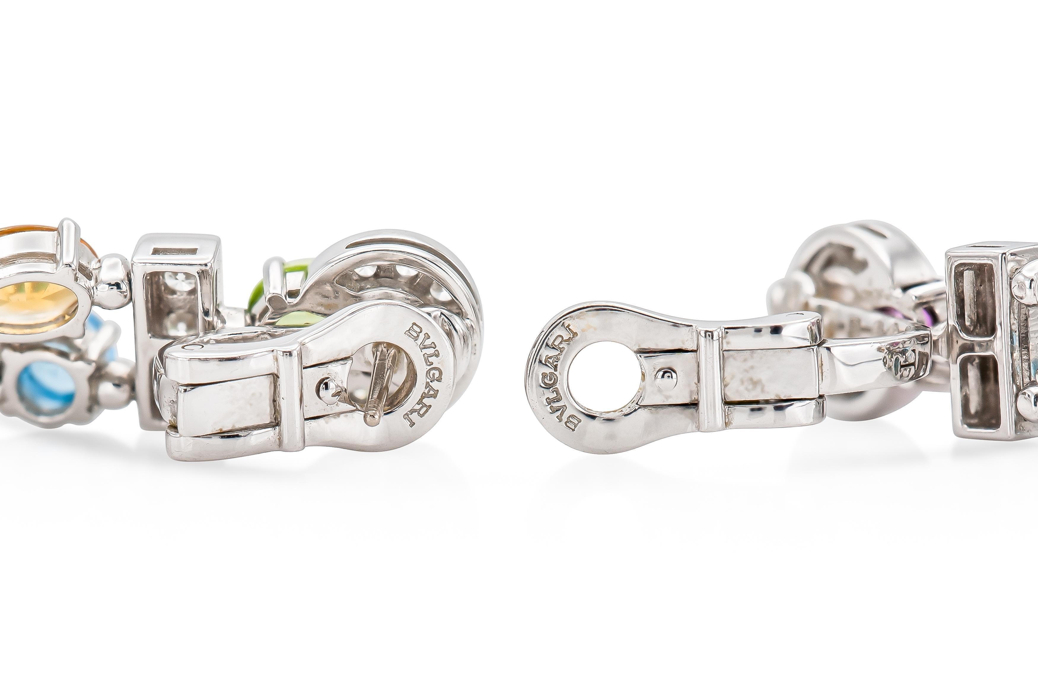 Donna Bvlgari Allegra Orecchini pendenti con più gemme in vendita
