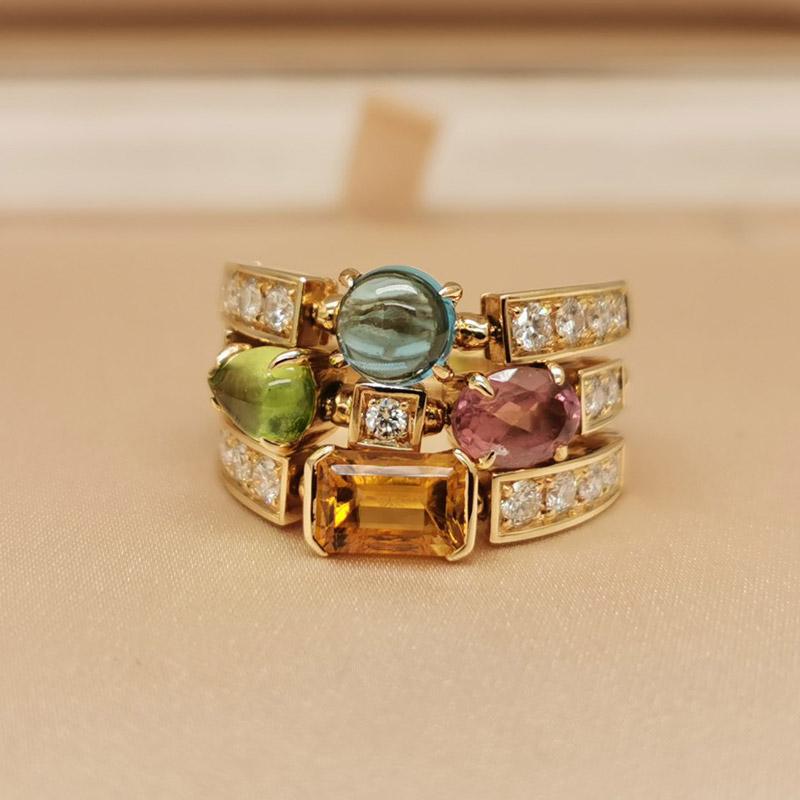 BVLGARI - Allegra ring in yellow gold In Excellent Condition For Sale In PARIS, FR