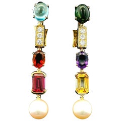 Bvlgari Allegra Single Drop in 18K Yellow Gold Earrings