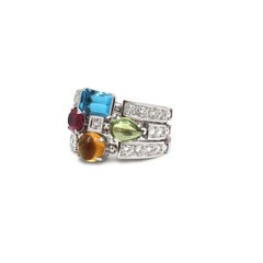 Bvlgari Allegra White Gold Multi Stone Diamond Ring