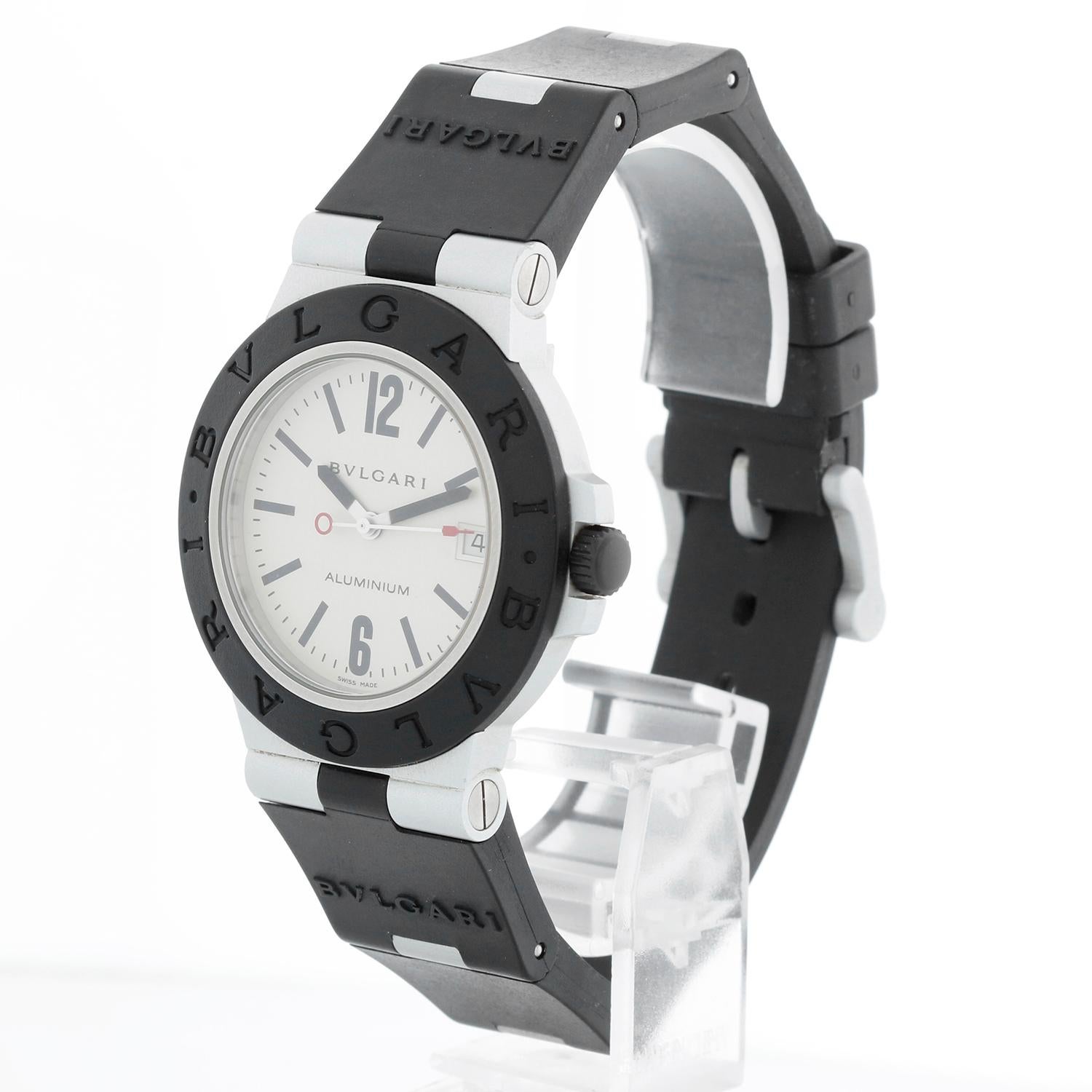 Bvlgari Quadrante Alluminio Argento  Orologio da uomo AL 38 A in vendita 1