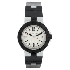Bvlgari Aluminium Silver Dial  Mens Watch AL 38 A