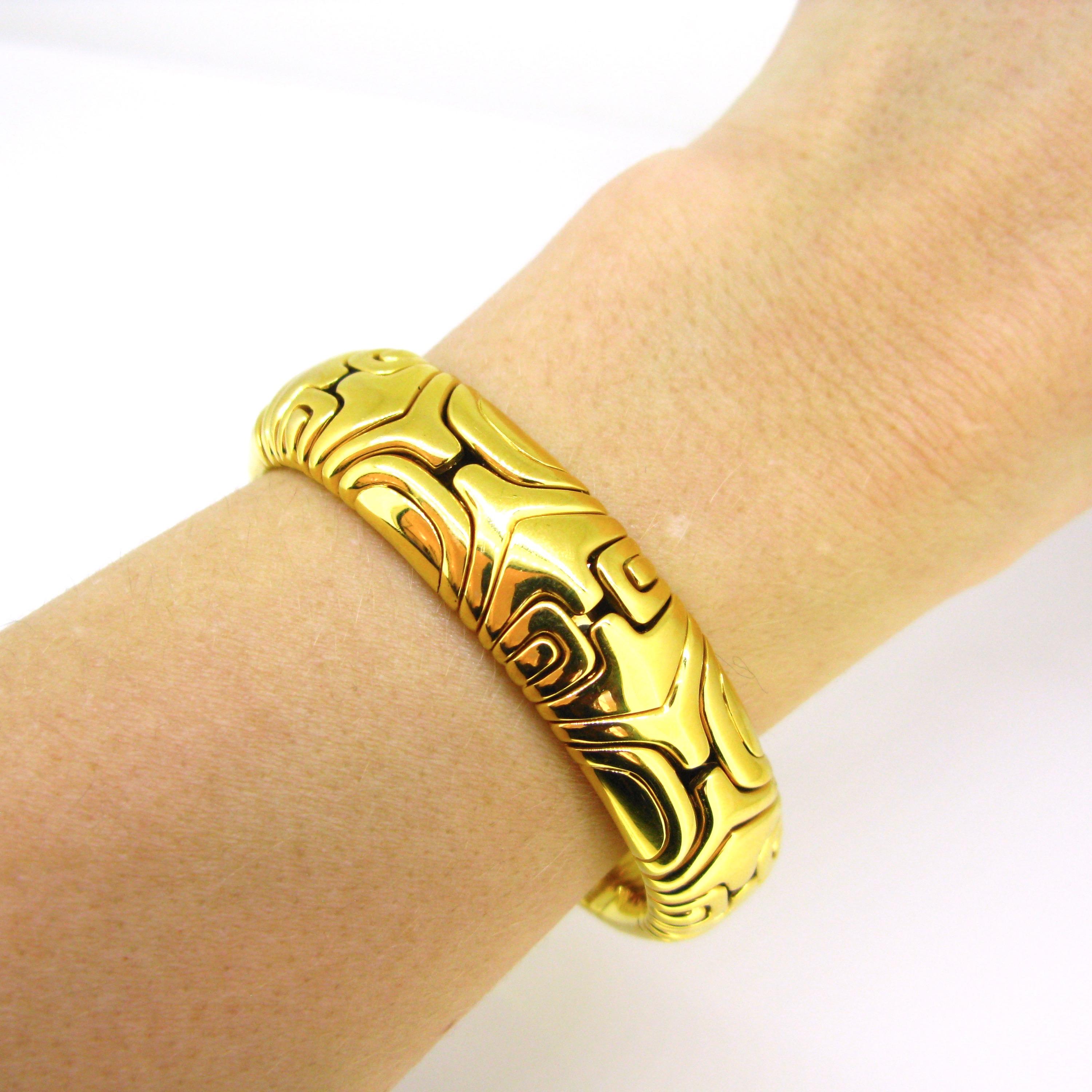 Bvlgari Alveare Collection 1988 Yellow Gold Bangle 4