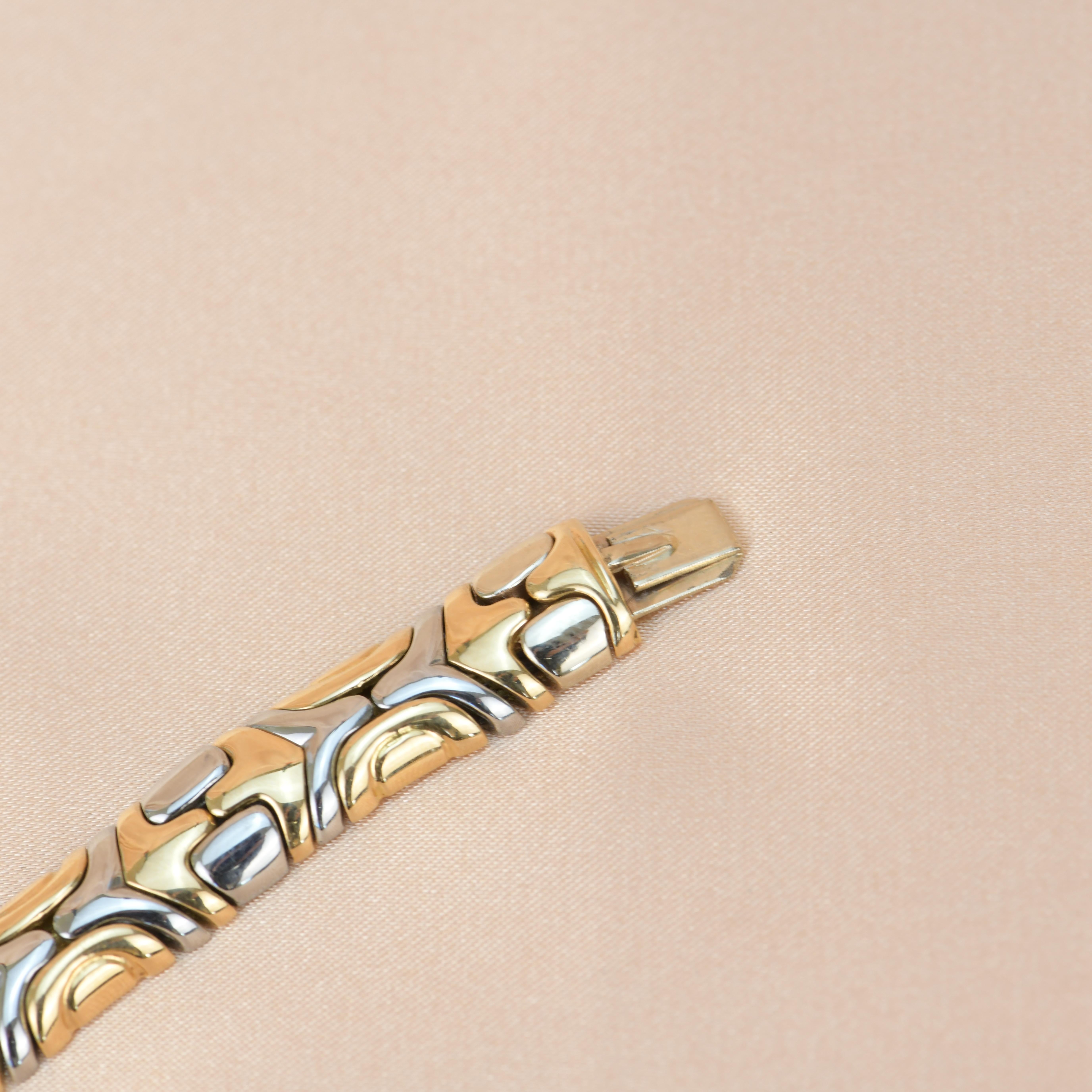 Choker-Halskette aus Gold und Stahl von Bvlgari Alveare 4