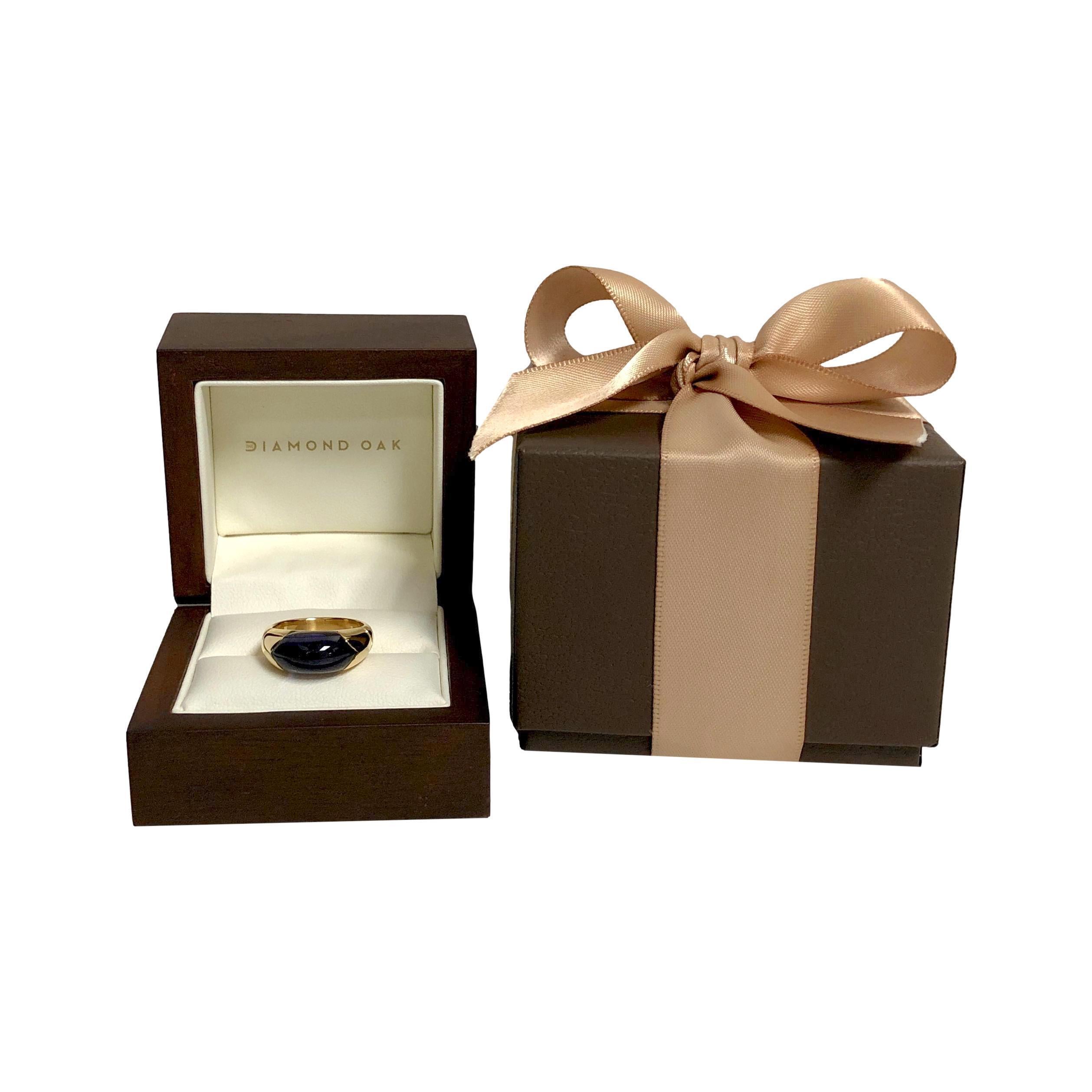 BVLGARI Amethyst 18K Yellow Gold Tronchetto Ring For Sale 2