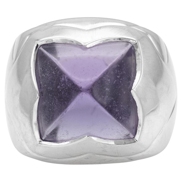 Bvlgari Amethyst Pyramid Ring For Sale at 1stDibs