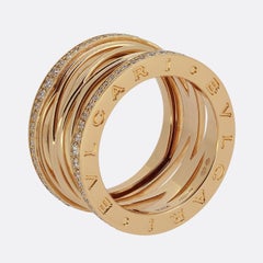 Bvlgari Anel B.Zero1 Zaha Hadid Diamond Band Ring Size N (54)