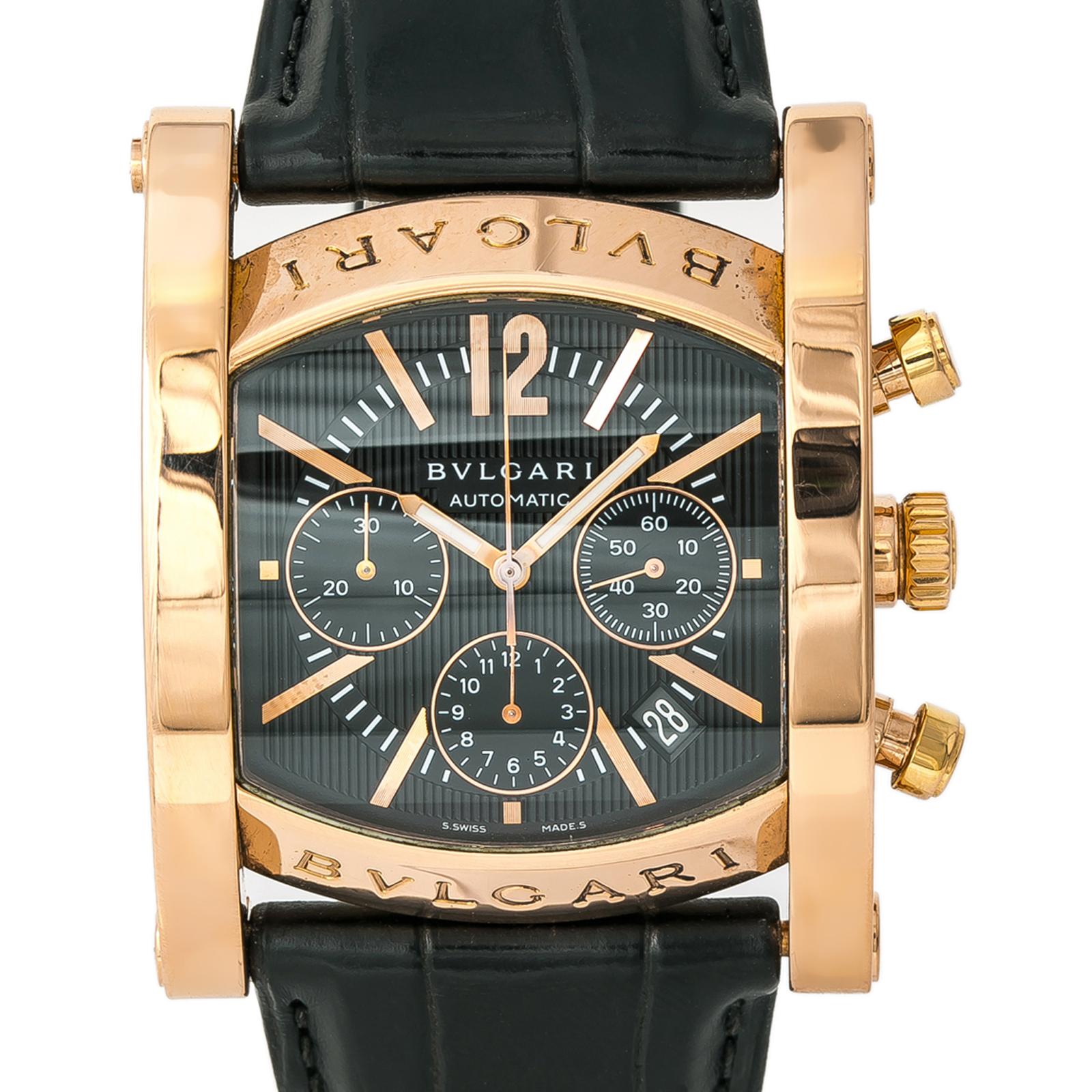 Bvlgari Assioma AAP48GCH Men's Automatic Limited Edition Watch 18K RG 38mm