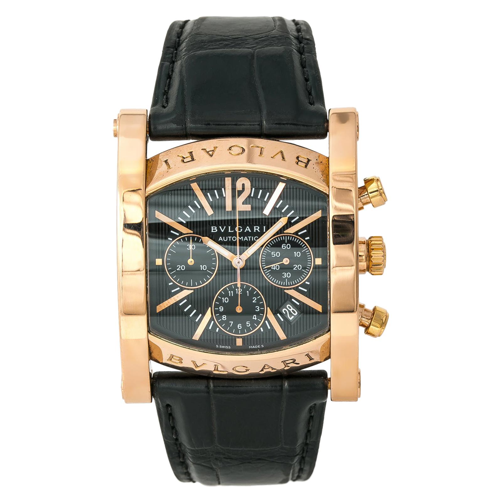 Bvlgari Assioma AAP48GCH Men's Automatic Limited Edition Watch 18K RG For Sale