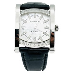Bvlgari Assioma White Mother of Pearl Men's Watch - AA44S 35 mm