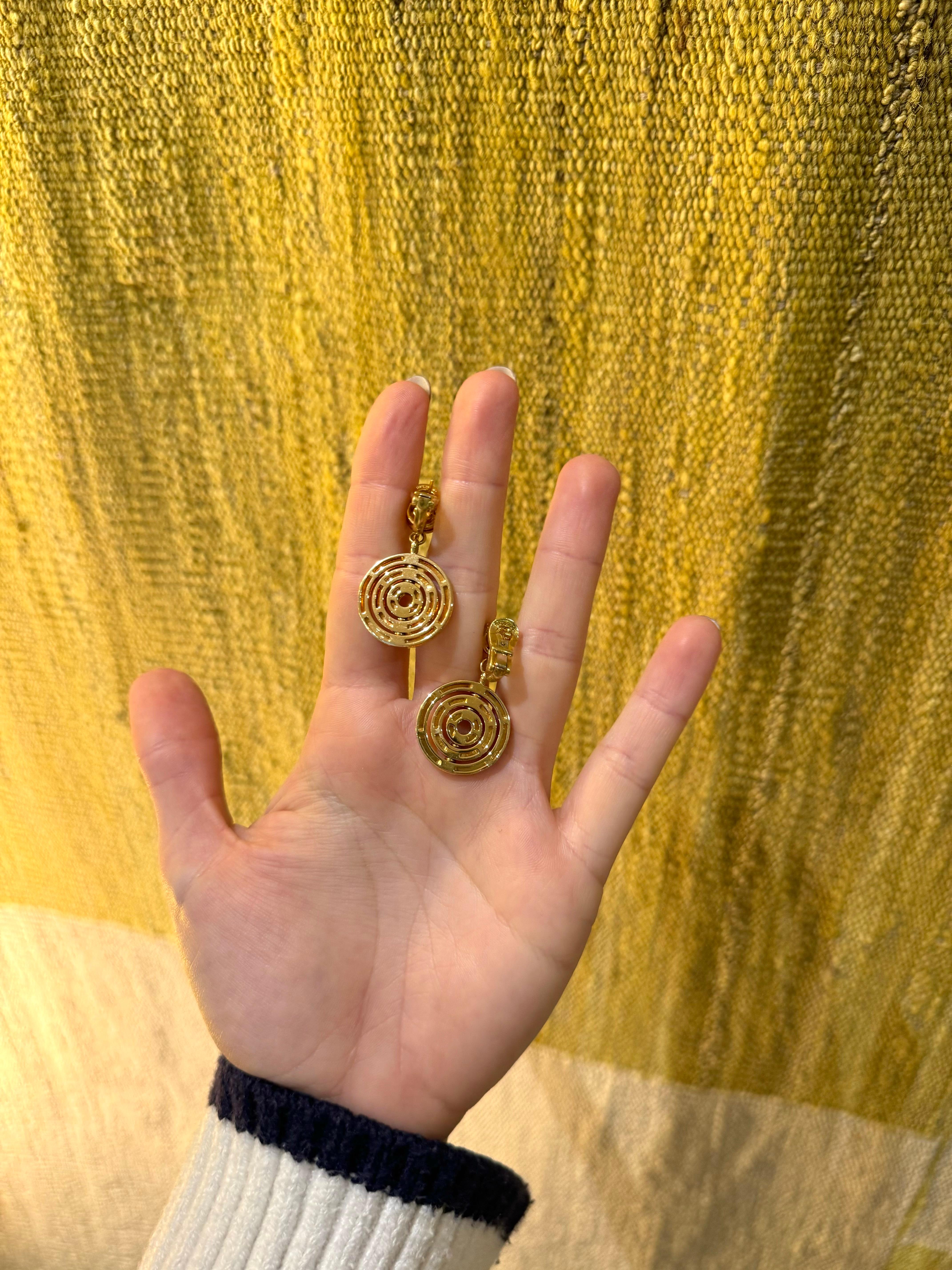 BVLGARI Astral Cerhi gold 18 Karat moving earrings 2