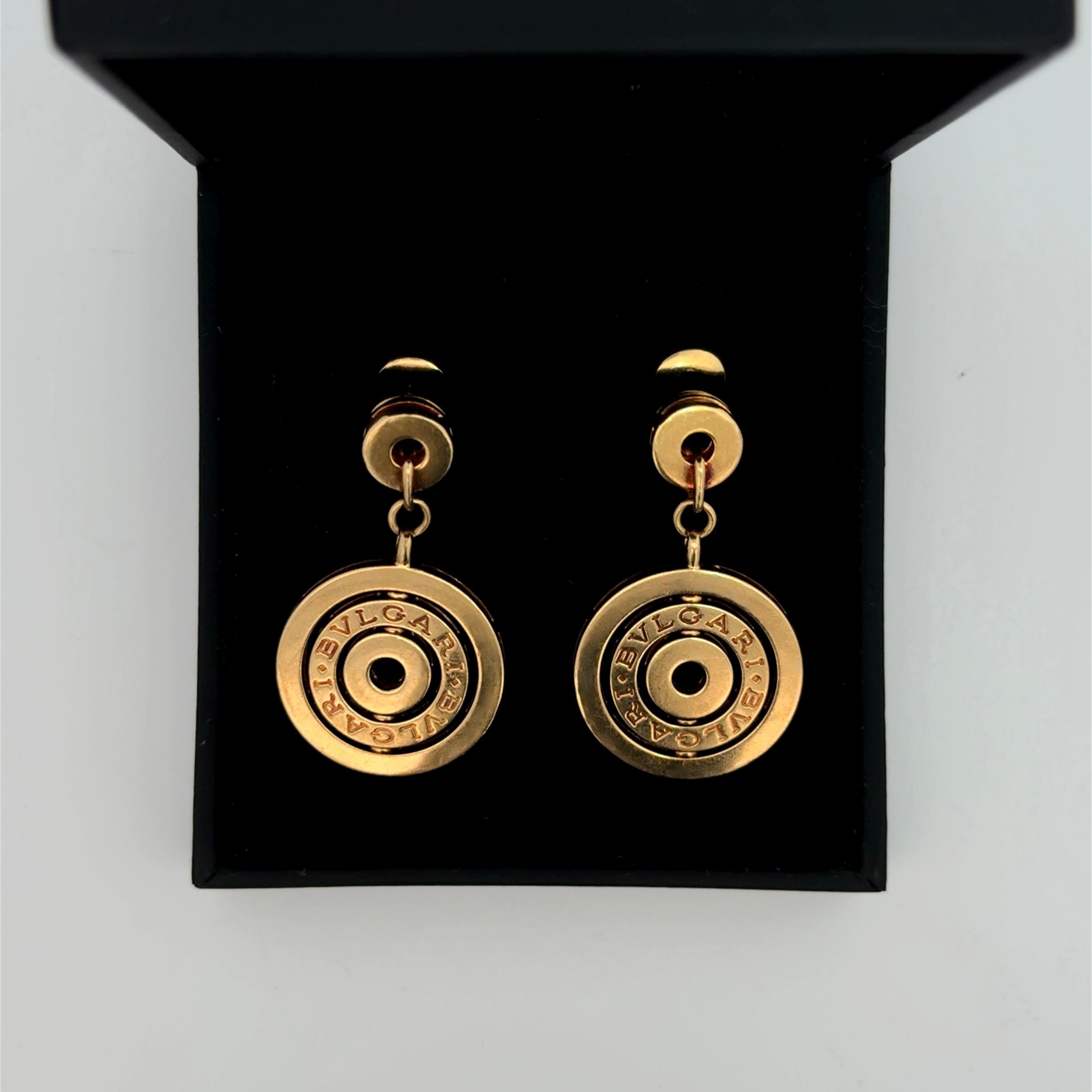 BVLGARI Astral Cerhi gold 18 Karat moving earrings 3