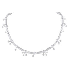 Bvlgari Astrale 18K White Gold 3.25ct Diamond Necklace BV06-060426