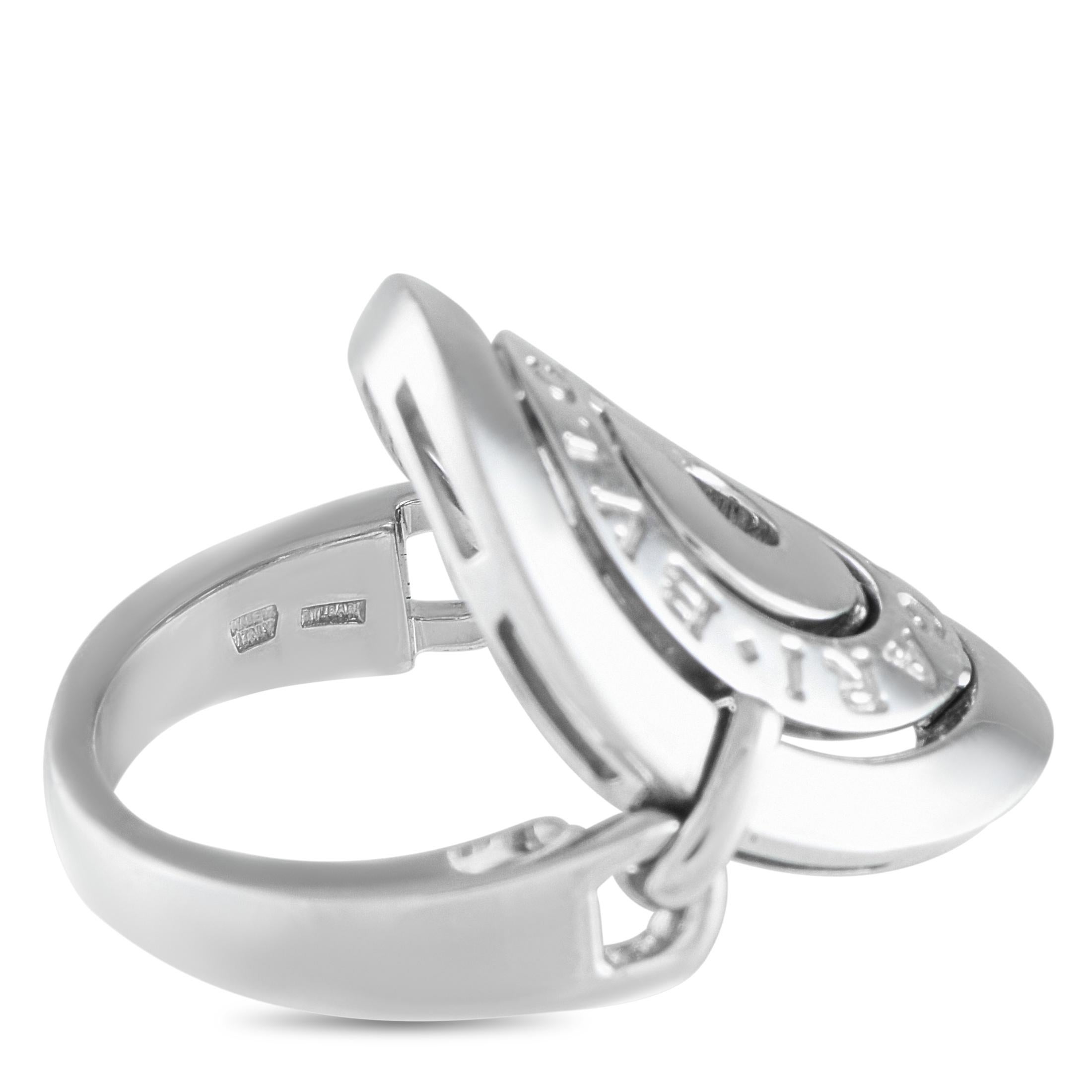 Bvlgari Astrale 18K White Gold Ring For Sale 1